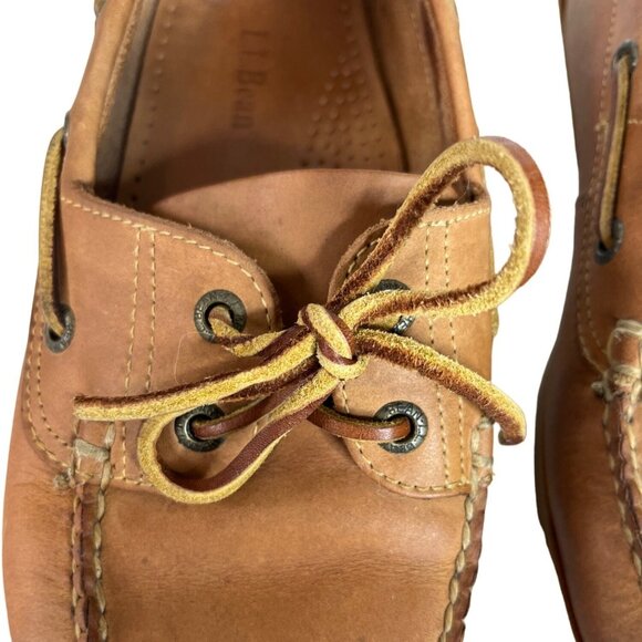 L.L. Bean Mens Loafers Shoes Brown Slip On Size 9 D - Picture 5 of 10